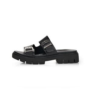 Remonte By Reiker Roxane Double Buckle Leather Slide Sandal Size EU 41 / US 9.5‎